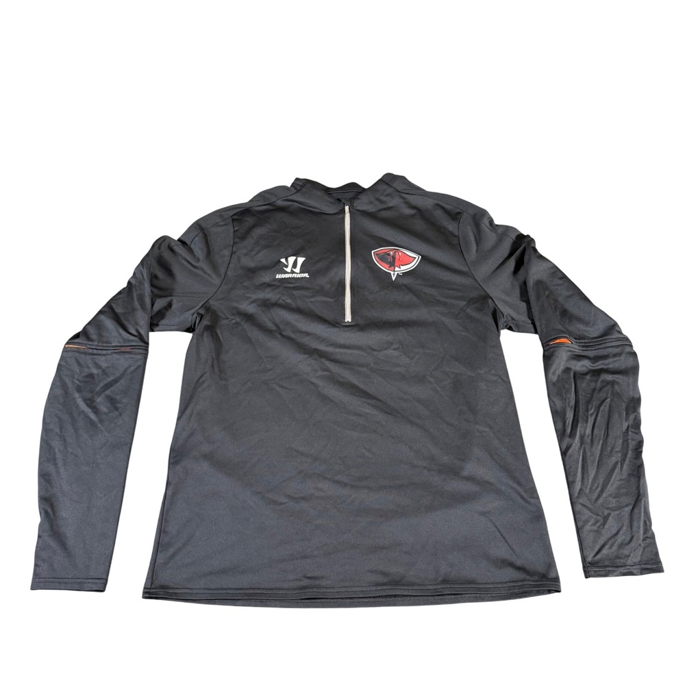Warrior South Carolina Stingrays Hockey 1/4 Zip Pullover Mens XL Black ECHL Caps